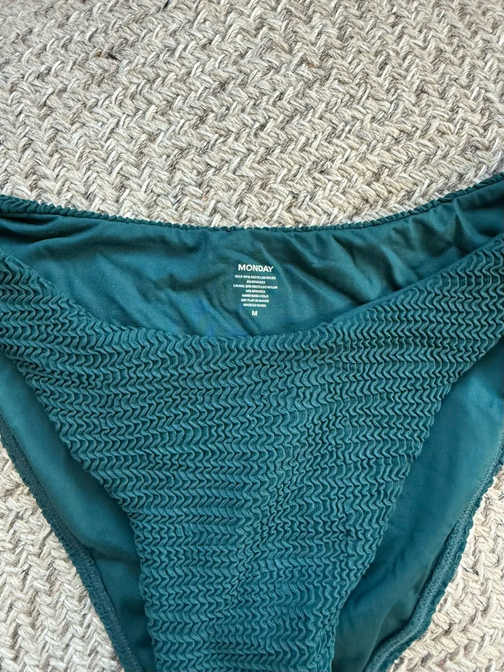 Monday Swimwear Seychelles Bottom Evergreen Size M